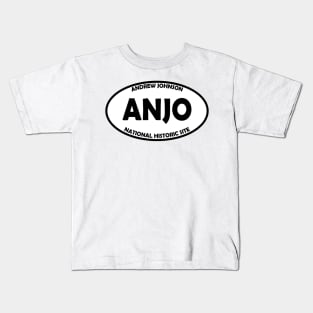 Andrew Johnson National Historic Site oval Kids T-Shirt